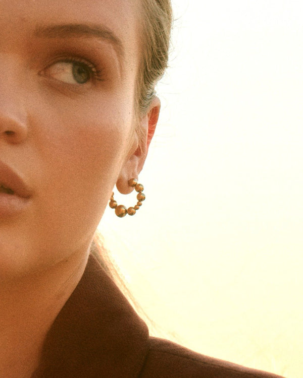 EDBLAD Sphere Hoops Gold