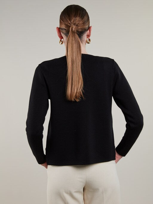 Stenstrøms Stina Cardigan Knitted 4501516151 Sort