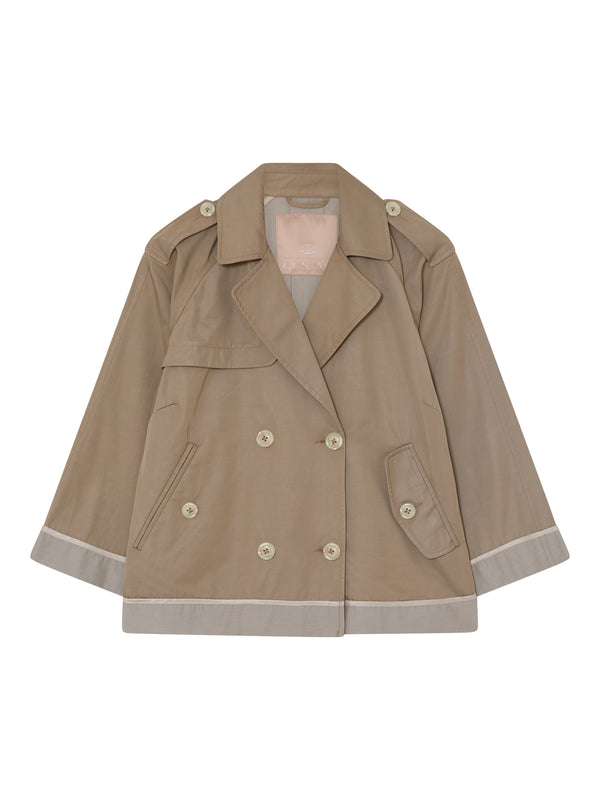 Gustav Thereza short Trench Coat 6974 Sand 1255