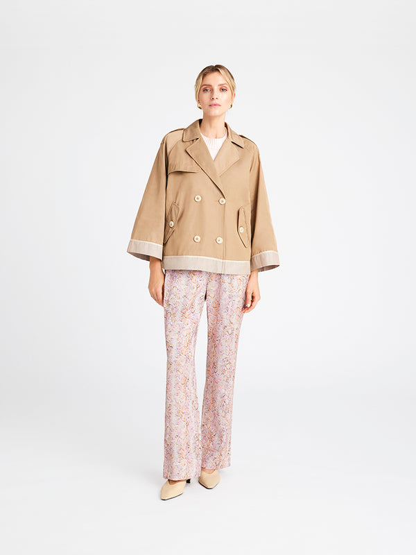 Gustav Thereza short Trench Coat 6974 Sand 1255