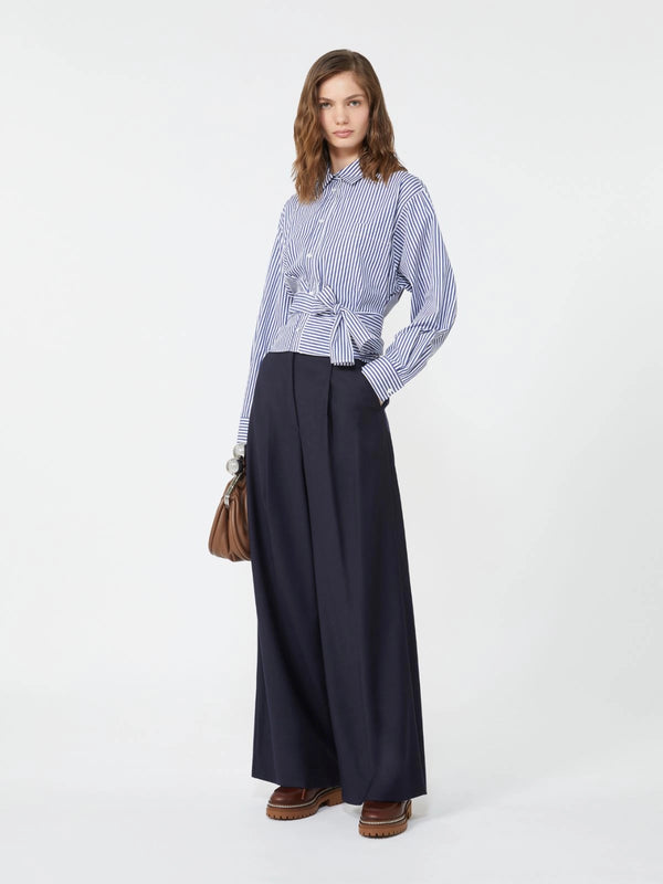 MaxMara Globale Bukser 2525136162600 Col. Navy 028