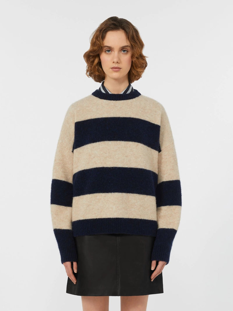 MaxMara Tuono Strik 2525366142600 Col. Sand/Navy