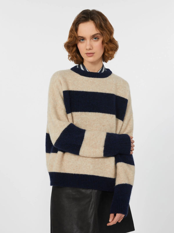MaxMara Tuono Strik 2525366142600 Col. Sand/Navy