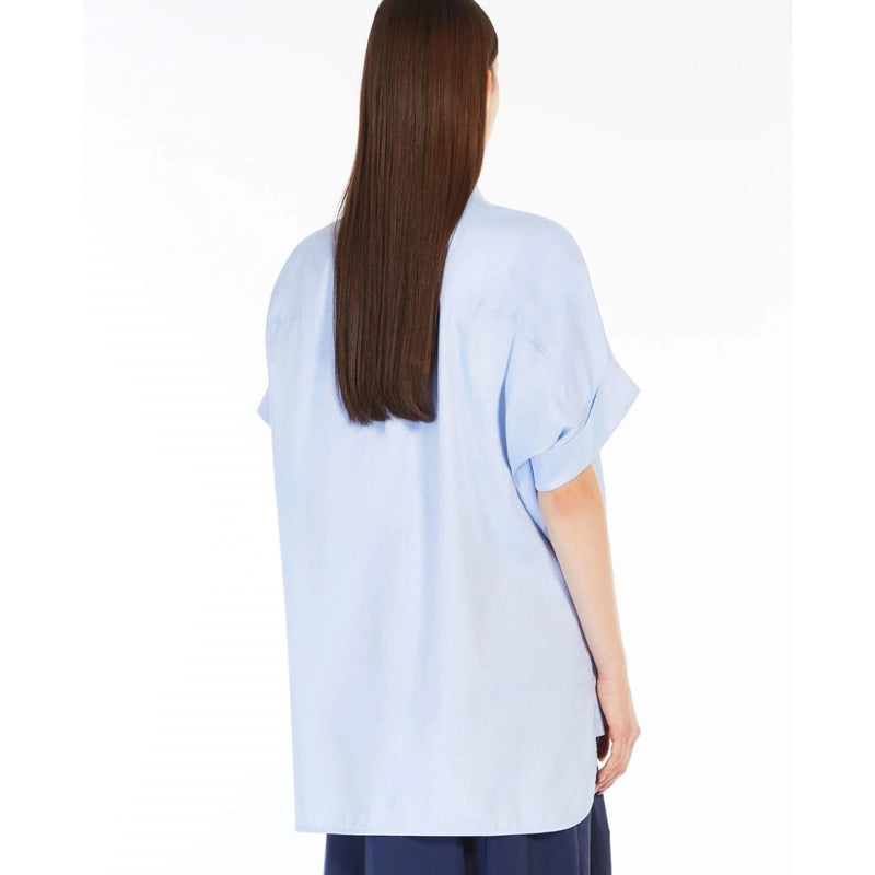 MaxMara Skjorte Brema 2425116061 000 Lyseblå 002