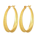 ZEFINA DENMARK - Øreringe Zaga L forgyldt