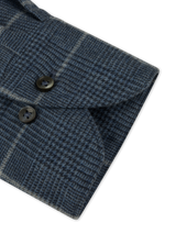 Stenstrøms skjorte flannel 612711-9045 blue