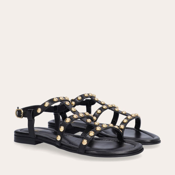 Billi Bi Sandal Sunny A7109 Sort med nitter