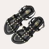 Billi Bi Sandal Sunny A7109 Sort med nitter