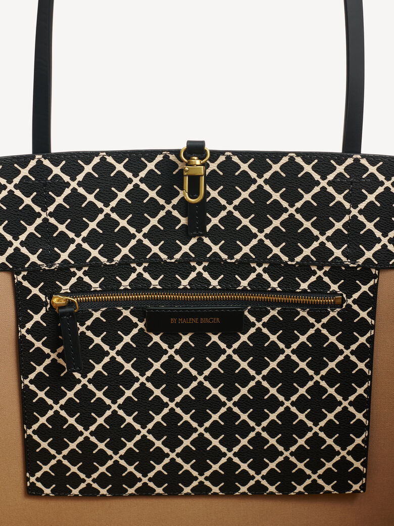 By Malene Birger Taske Abi Tote (GL) Col.Sort/hvid 050