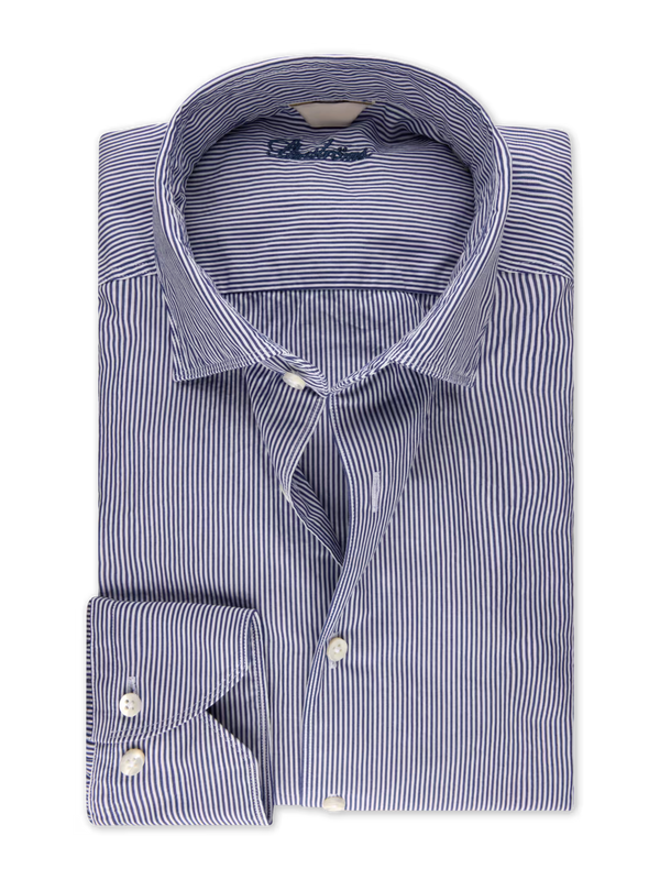 Stenstrøms skjorte 675721 8969 fitted, navy strib