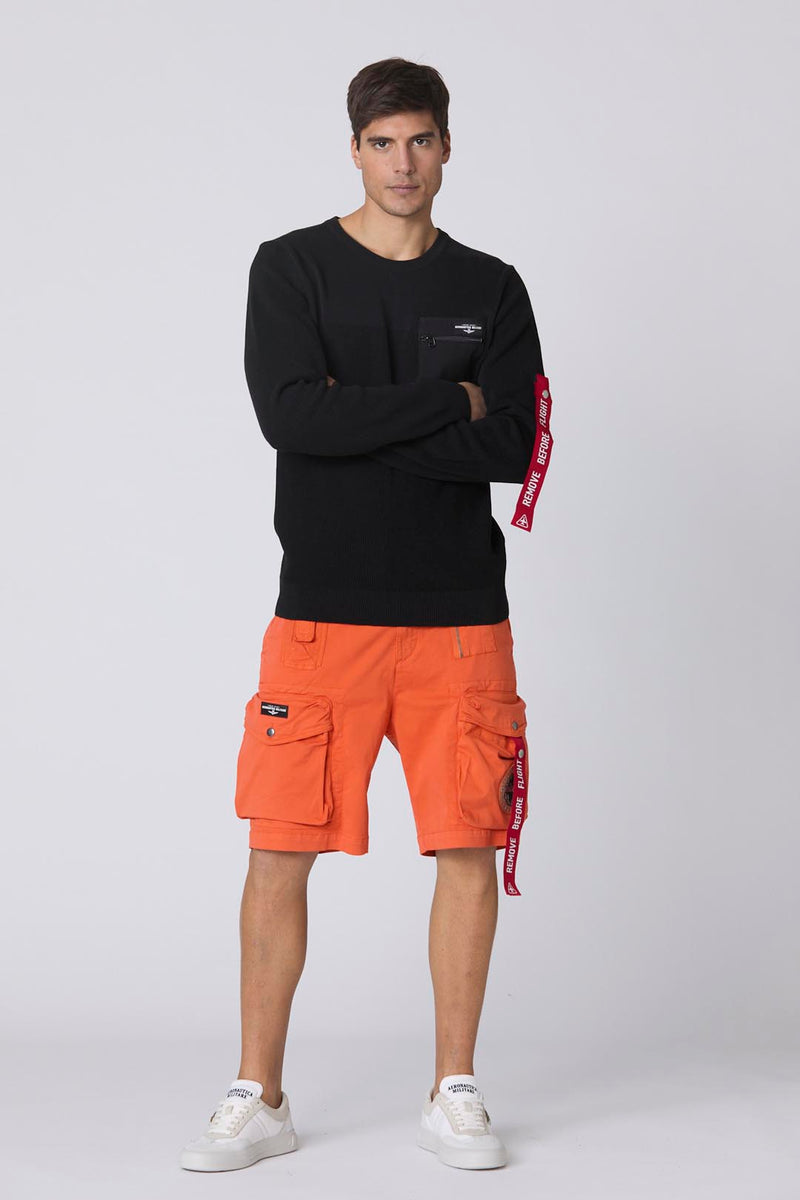 Aeronautica cargo shorts BE200 orange