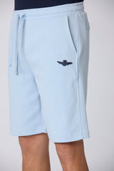 Aeronautica sweatshorts BE207 lysblå