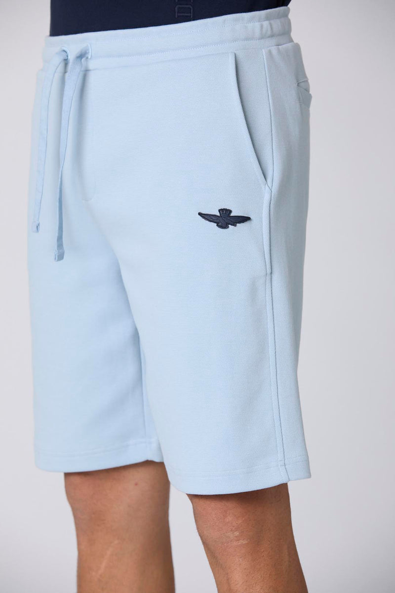 Aeronautica sweatshorts BE207 lysblå