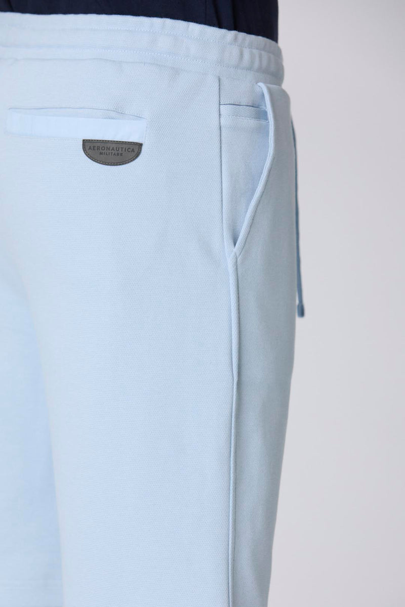 Aeronautica sweatshorts BE207 lysblå