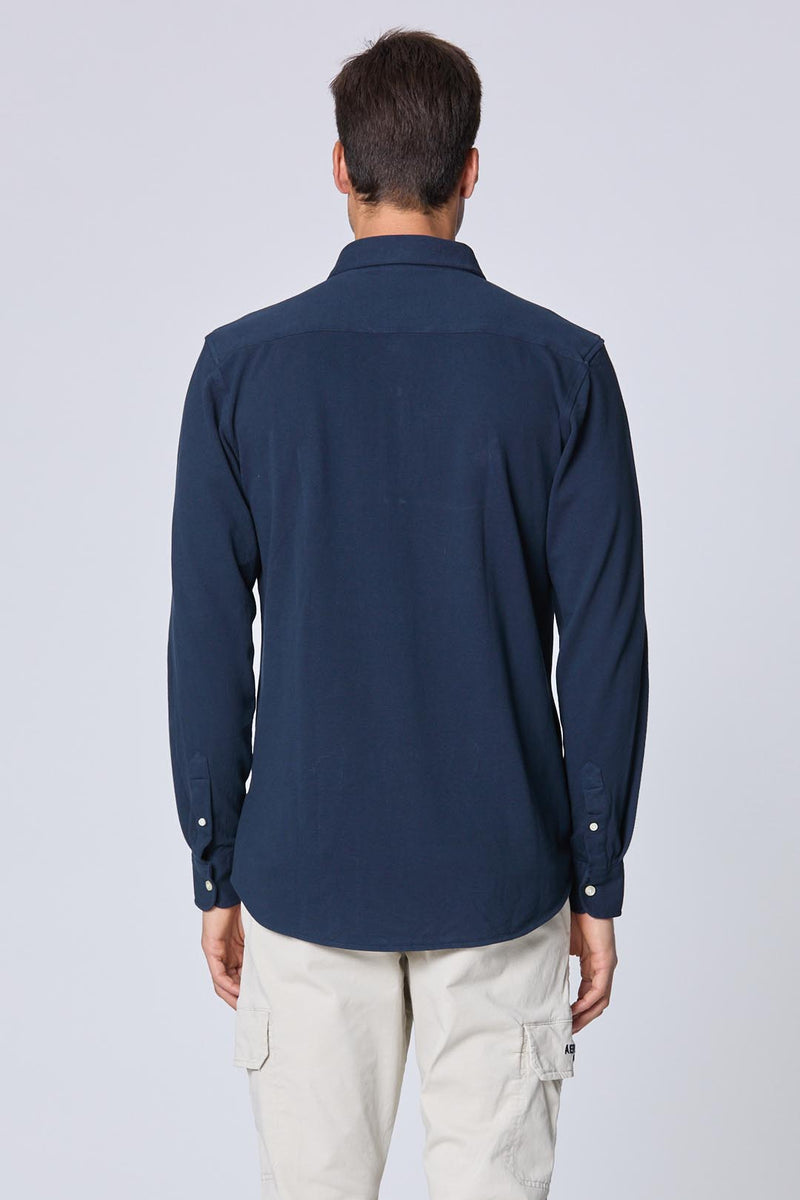 Aeronautica skjorte jersey CA1265 navy