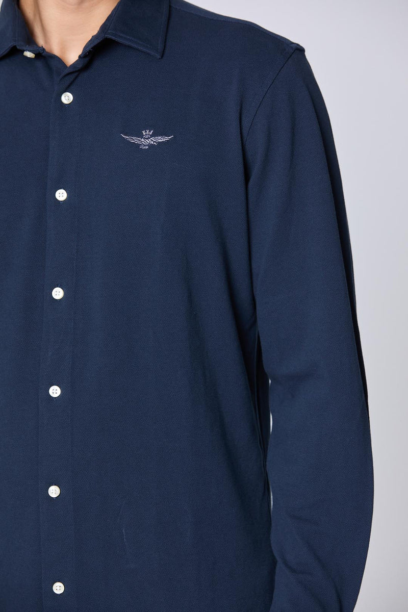 Aeronautica skjorte jersey CA1265 navy