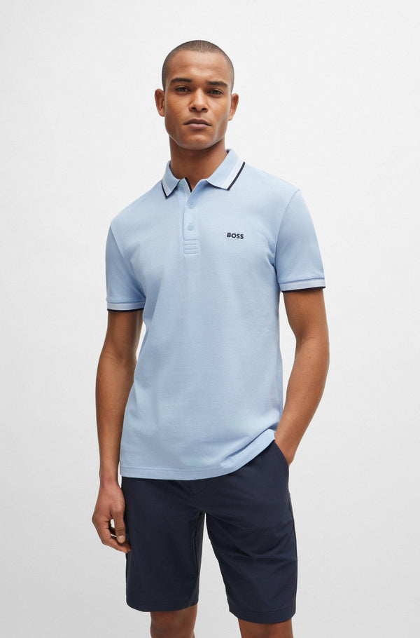 Boss polo t-shirt Paddy 50469055 lyseblå/457