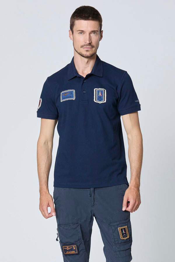 Aeronautica polo t-shirt PO1851 navy
