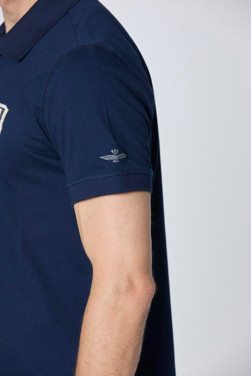 Aeronautica polo t-shirt PO1851 navy