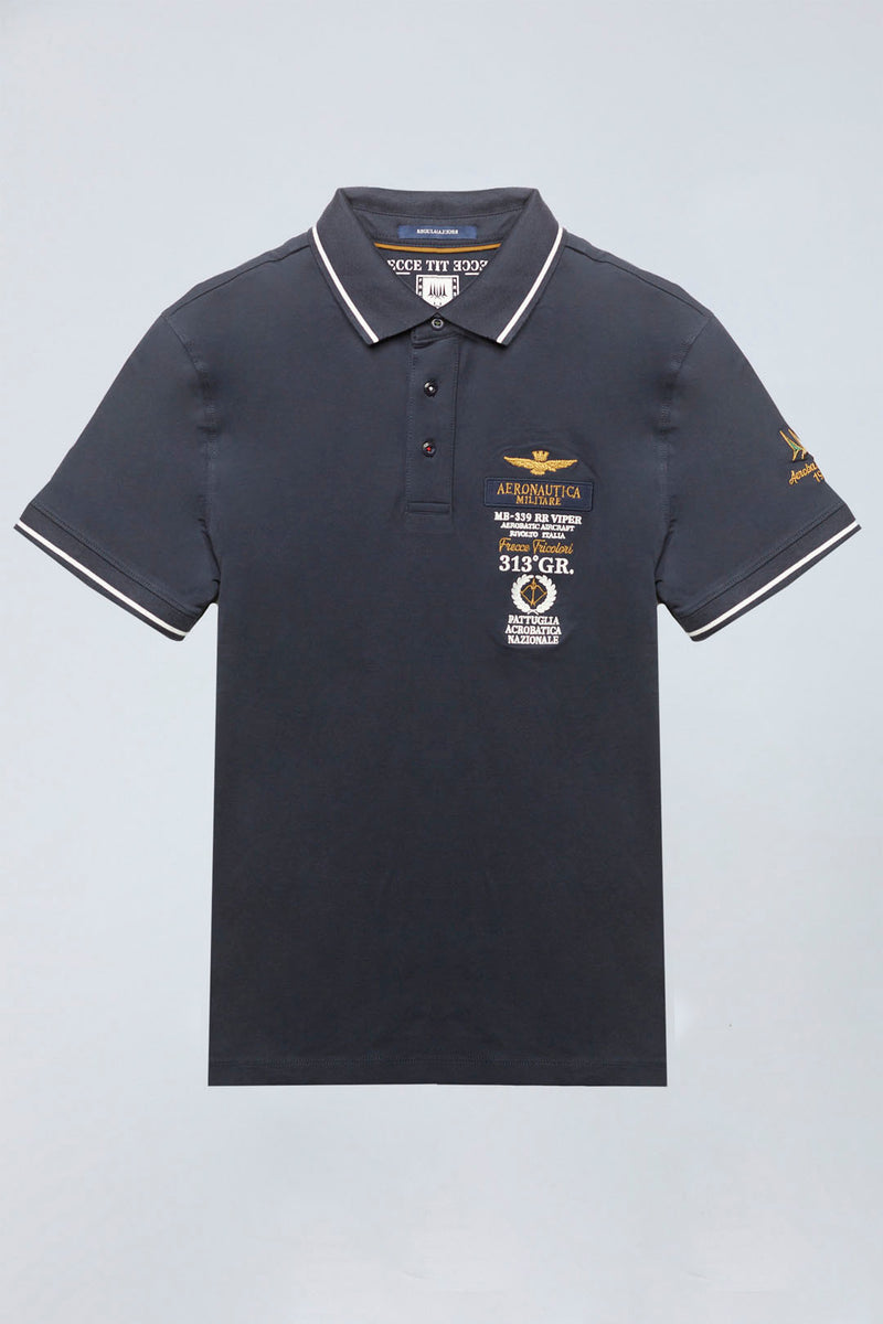 Aeronautica polo t-shirt PO1853 navy