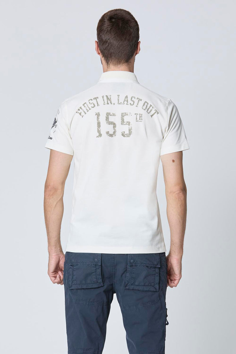 Aeronautica polo t-shirt PO1866 hvid