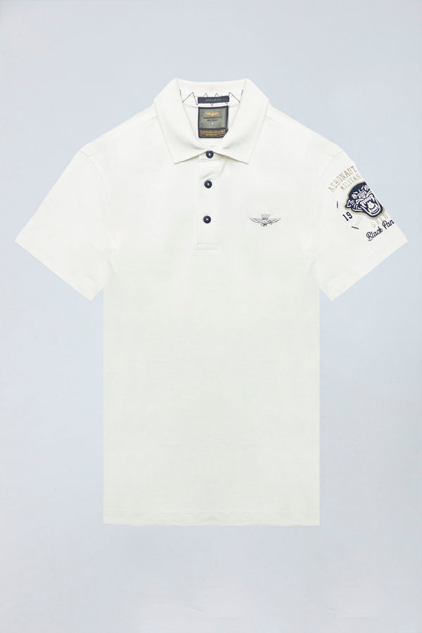 Aeronautica polo t-shirt PO1866 hvid