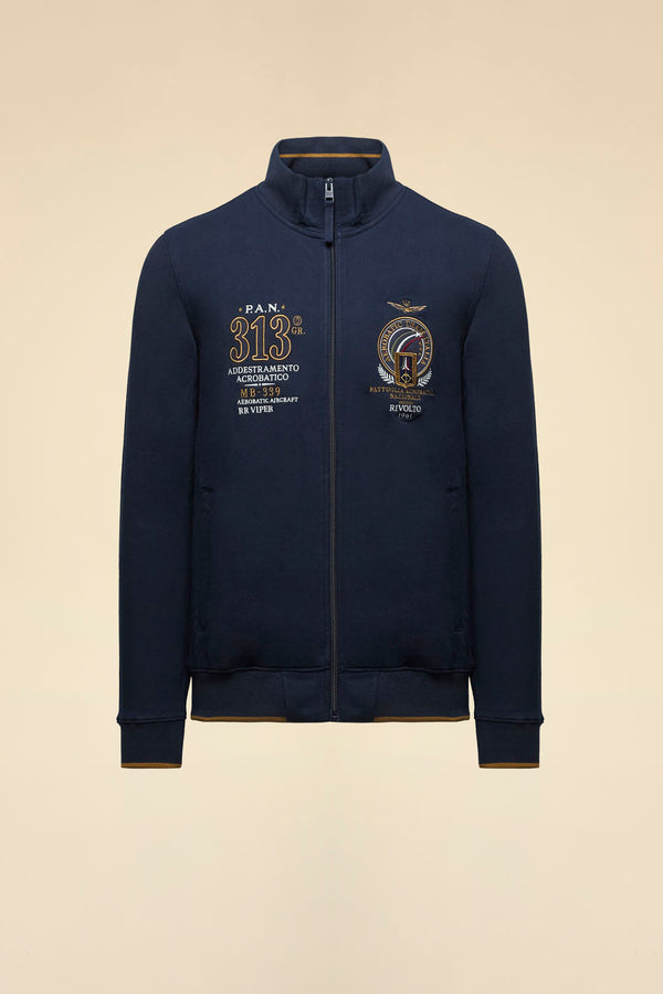 Aeronautica cardigan FFZ FE2062UF00662 08184 navy