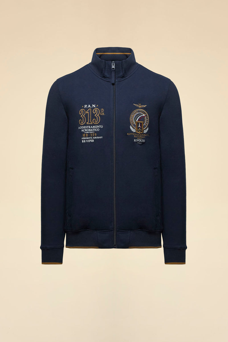 Aeronautica cardigan FFZ FE2062UF00662 08184 navy