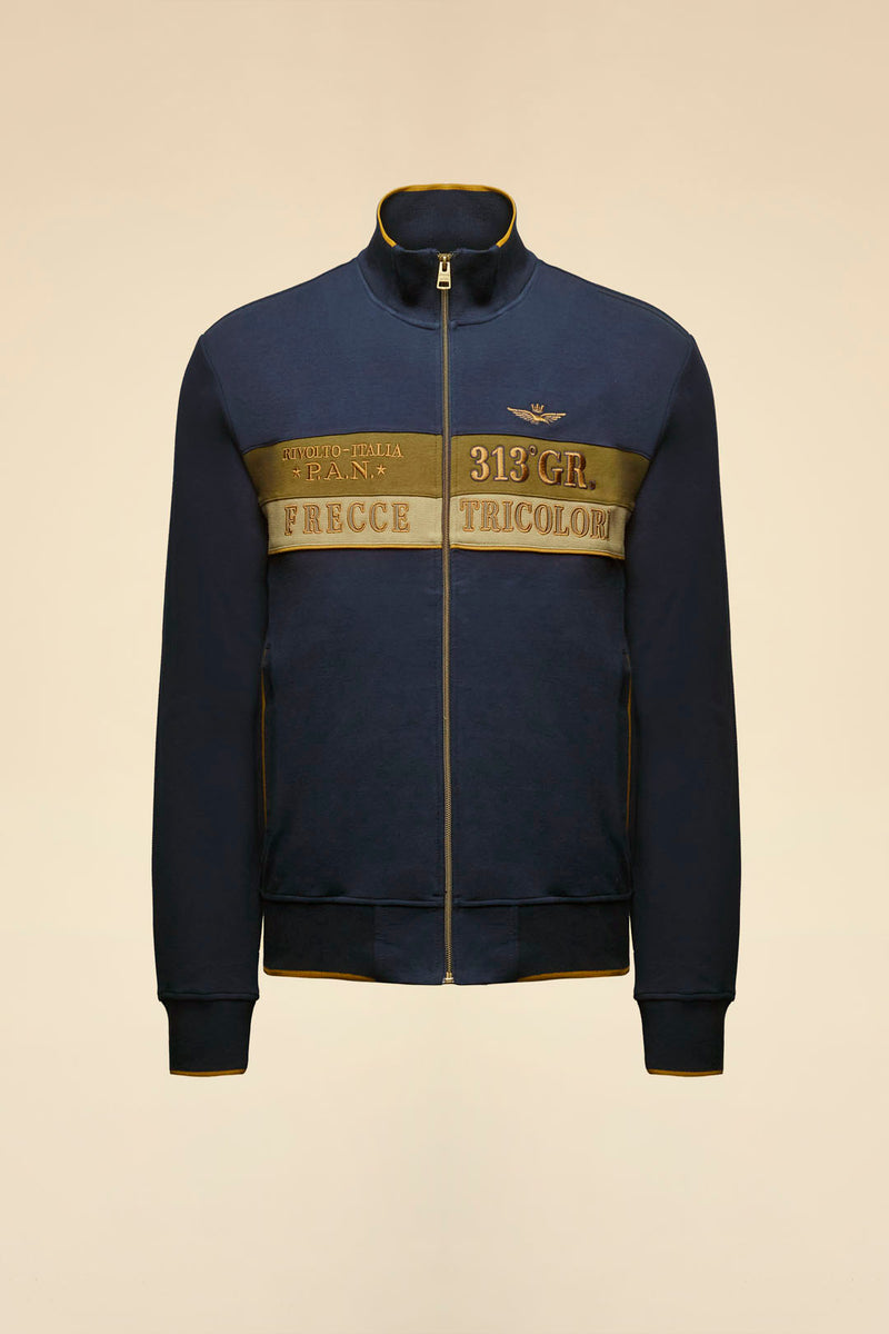 Aeronautica cardigan FFZ FE2066UP00350 94687 navy