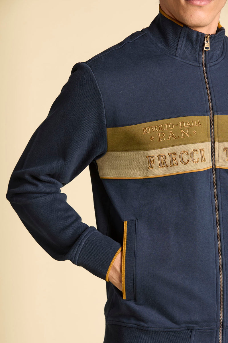 Aeronautica cardigan FFZ FE2066UP00350 94687 navy