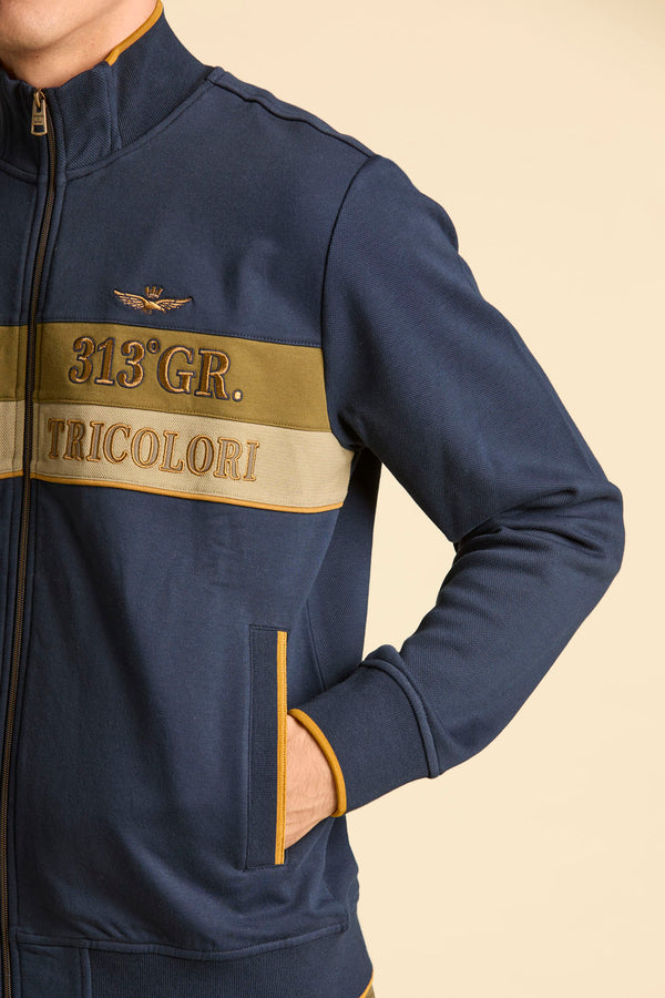 Aeronautica cardigan FFZ FE2066UP00350 94687 navy