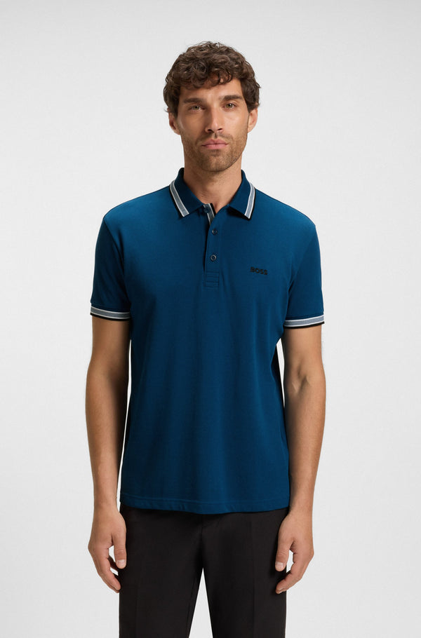 Boss polo t-shirt Paddy 50469055 petrol/494