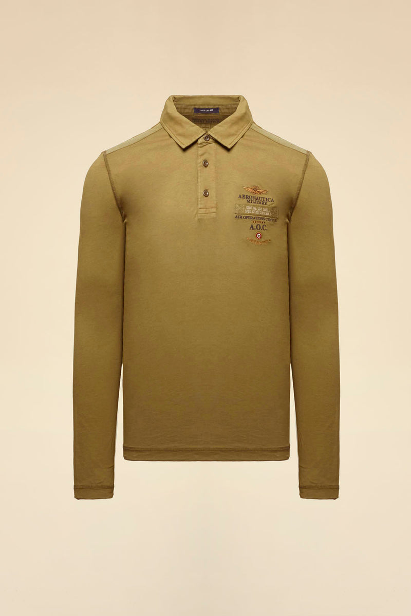 Aeronautica polo t-shirt PO1887 army