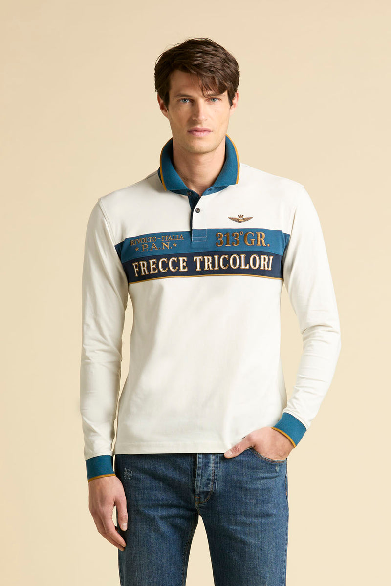 Aeronautica Polo ML PO1892UP00173 hvid 94686