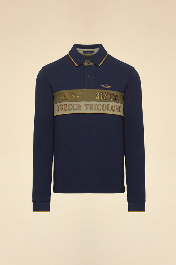 Aeronautica polo t-shirt PO1892 navy
