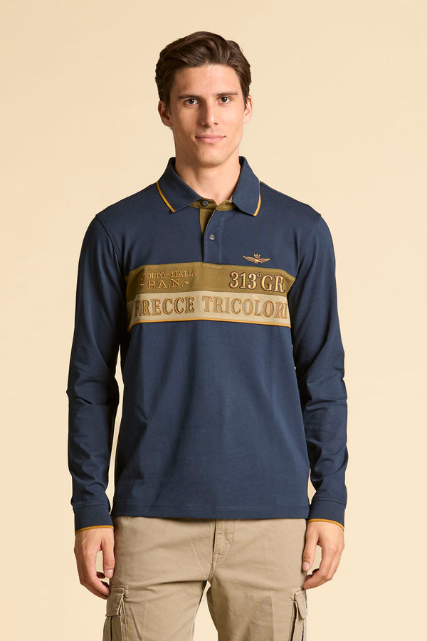 Aeronautica polo t-shirt PO1892 navy