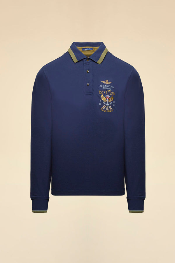 Aeronautica polo t-shirt PO1896 navy