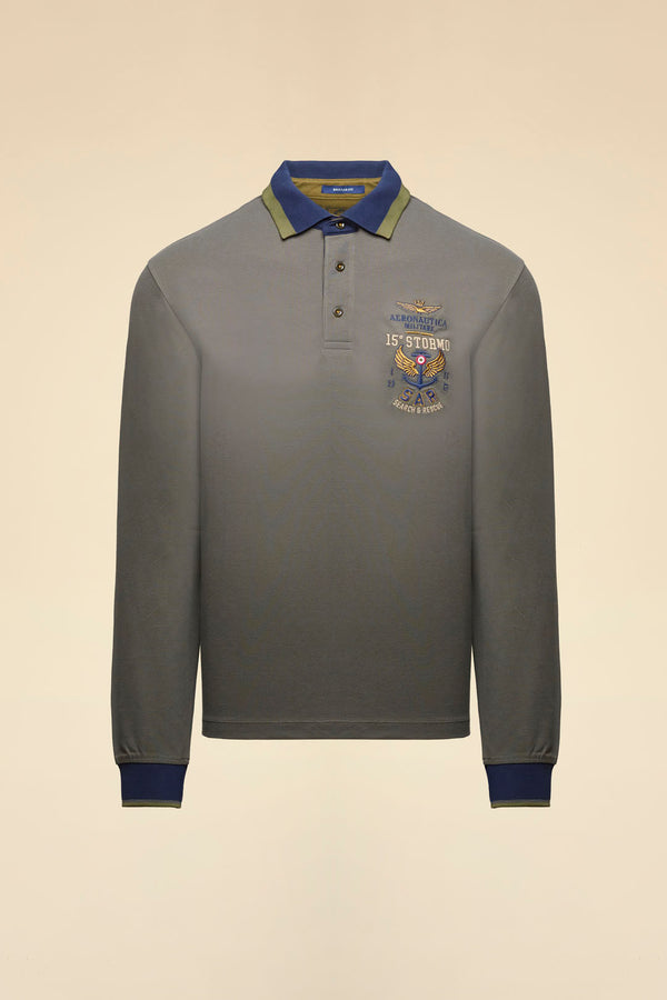 Aeronautica polo t-shirt PO1896 army
