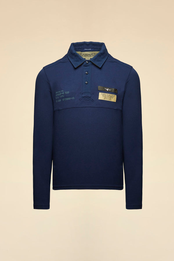 Aeronautica LS Polo 252PO1897UP00173 navy 08184