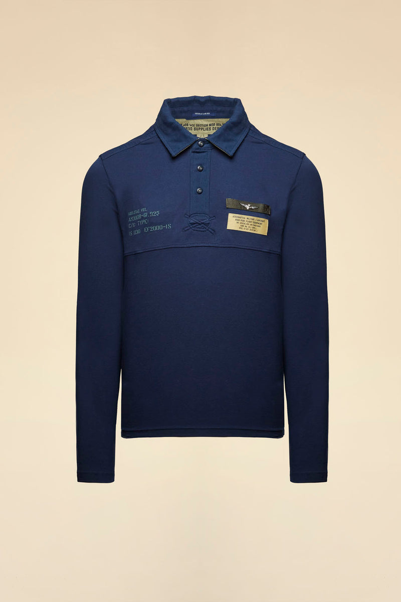 Aeronautica LS Polo 252PO1897UP00173 navy 08184