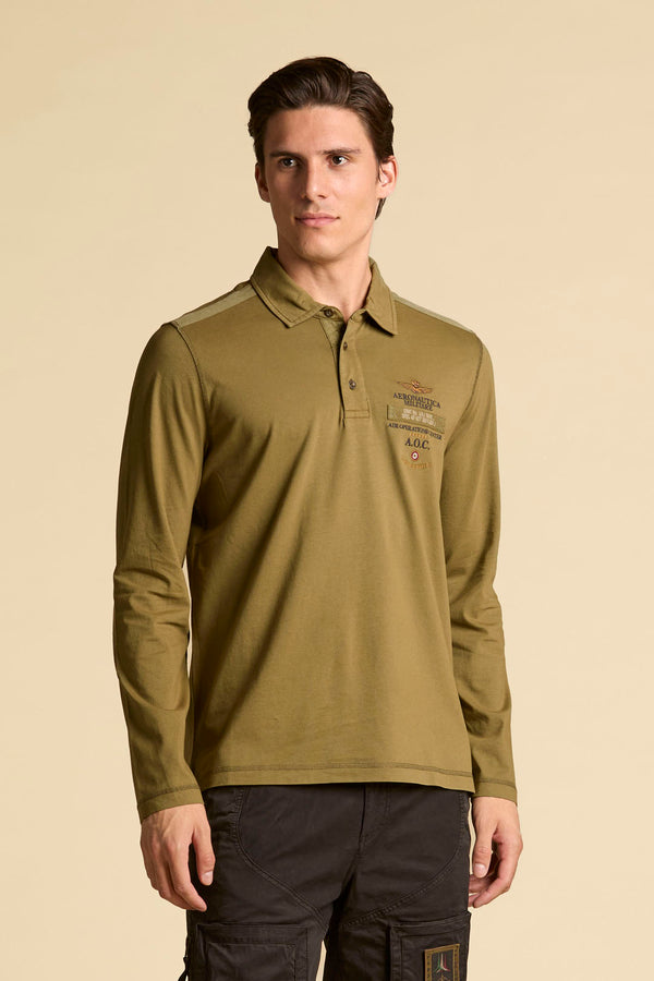 Aeronautica polo t-shirt PO1887 army
