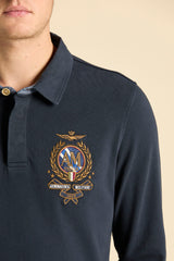 Aeronautica polo t-shirt PO1954 navy LÆ