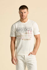 Aeronautica t-shirt TS2585 EUROFIGTHER hvid