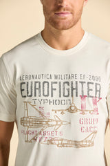 Aeronautica t-shirt TS2585 EUROFIGTHER hvid