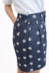 TELERIA ZED Katy Shorts Col. Denim m.blomster