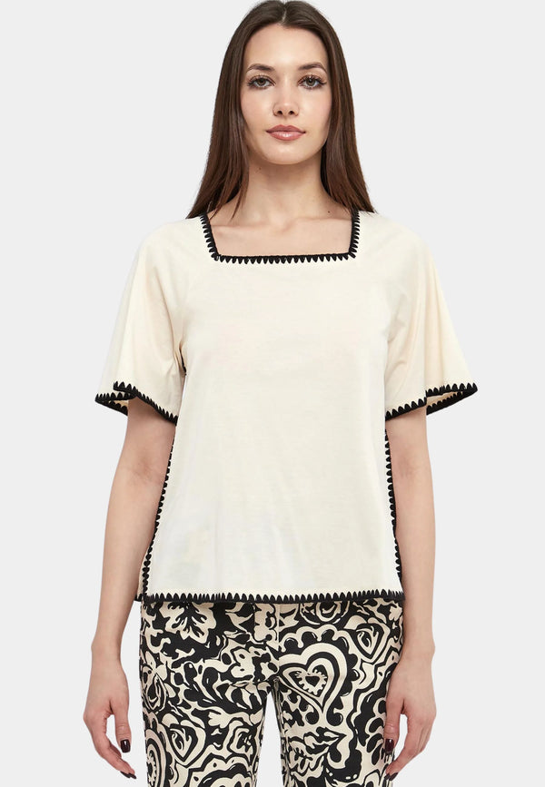 MaxMara T-Shirt Denny 2515941062 Col. Offwhite