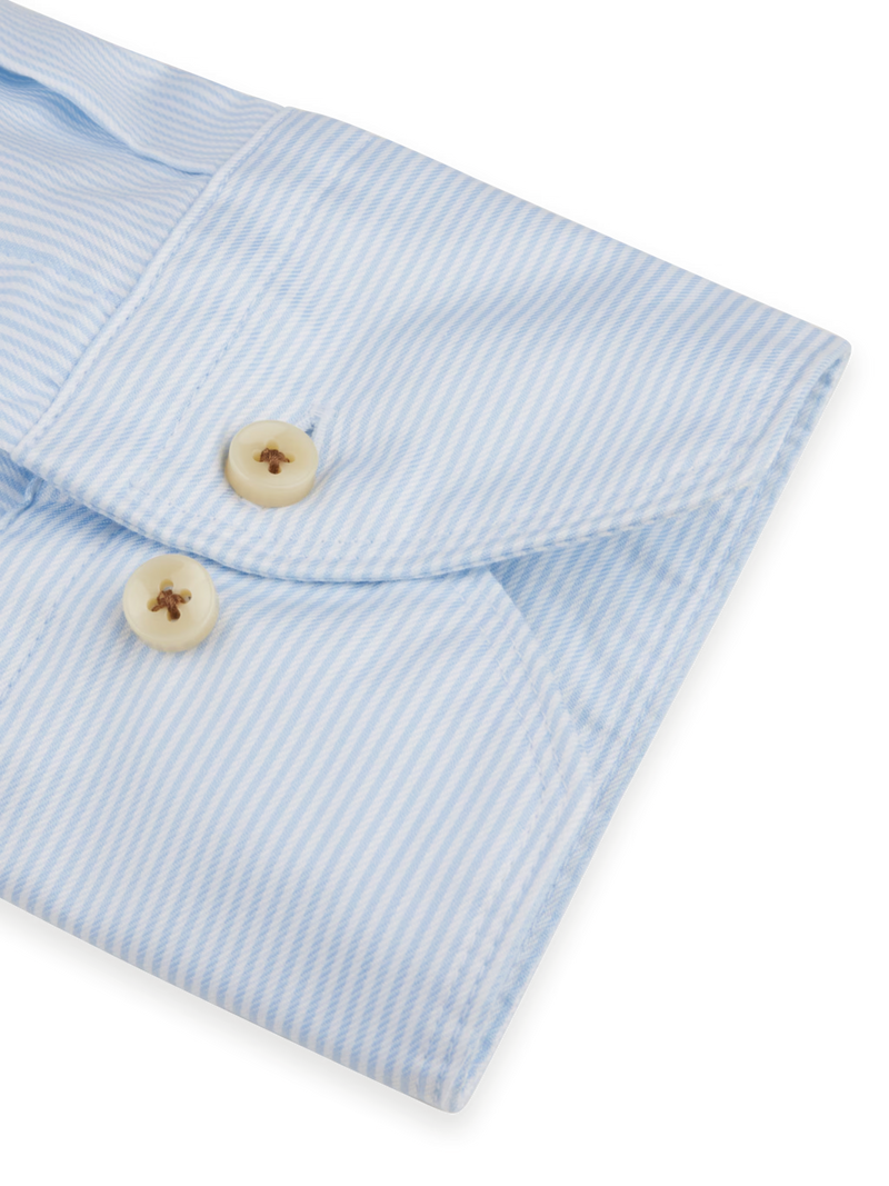 Stenstrøms skjorte regular 674221-1610 twill lblå