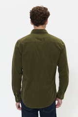 Matinique skjorte fløjl Trostol 30206348 army