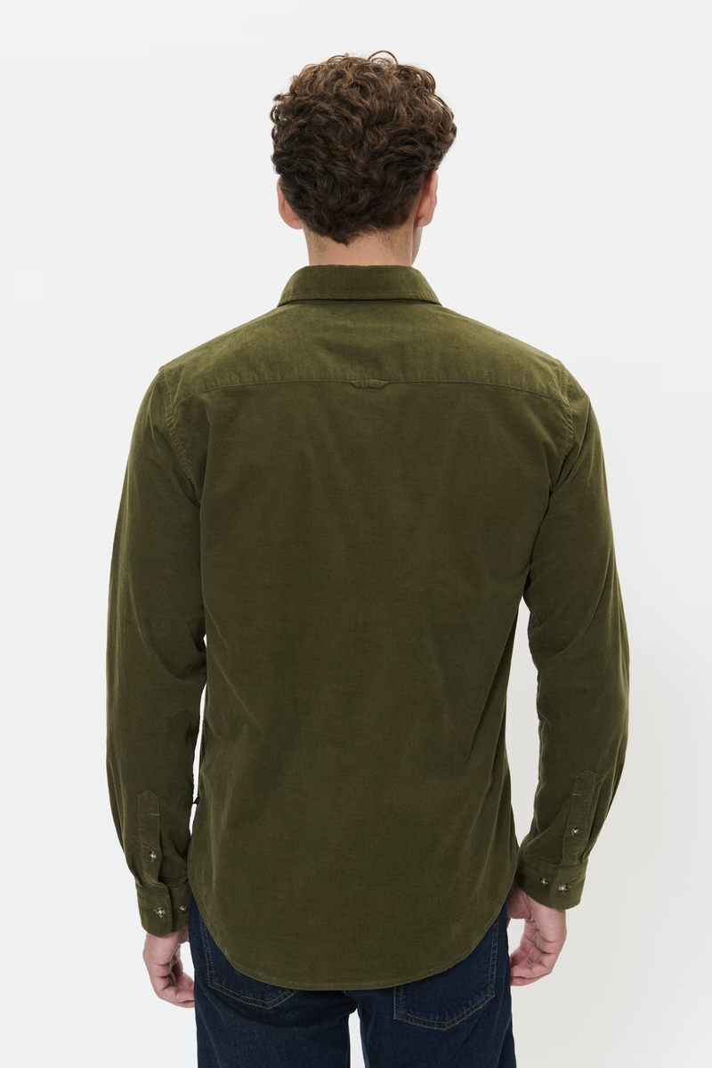 Matinique skjorte fløjl Trostol 30206348 army