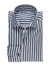 Stenstrøms skjorte 674721-7313-182 navy regular